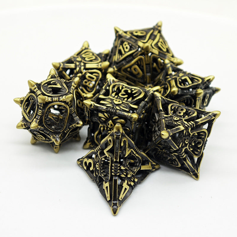 Hollow Metal 20-Sided Dice for Tabletop Games