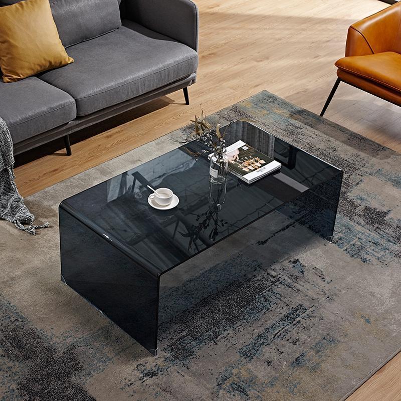 rectangular glass coffee table