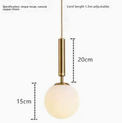 Glass Sphere LED Pendant Light