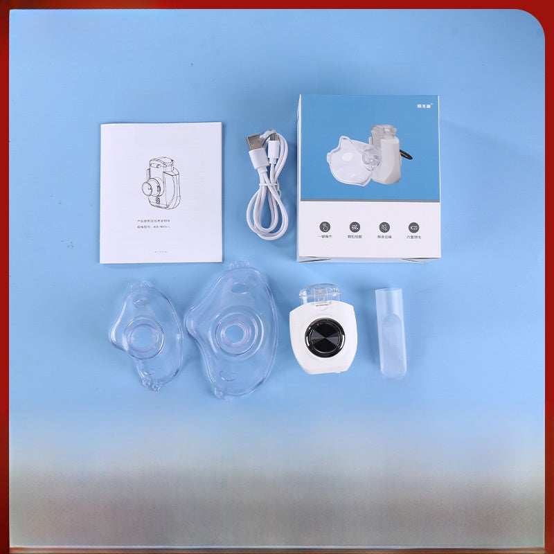 Factory Portable W301 Electronic Atomizer for Children and Adults, Micro-Mesh Foreign Trade English Package Handheld Atomizer