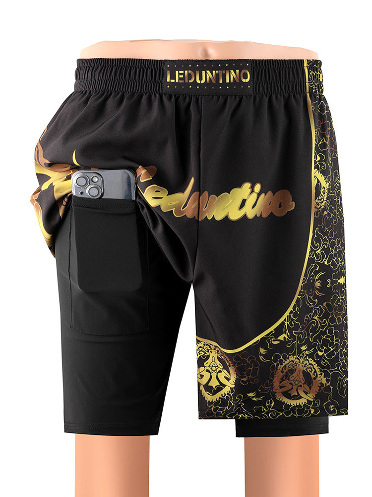 Muay Thai Shorts with Side Shiny Trim