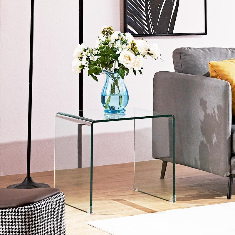 rectangular glass coffee table