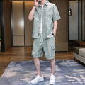Men's Short Sleeve Shirt and Pants