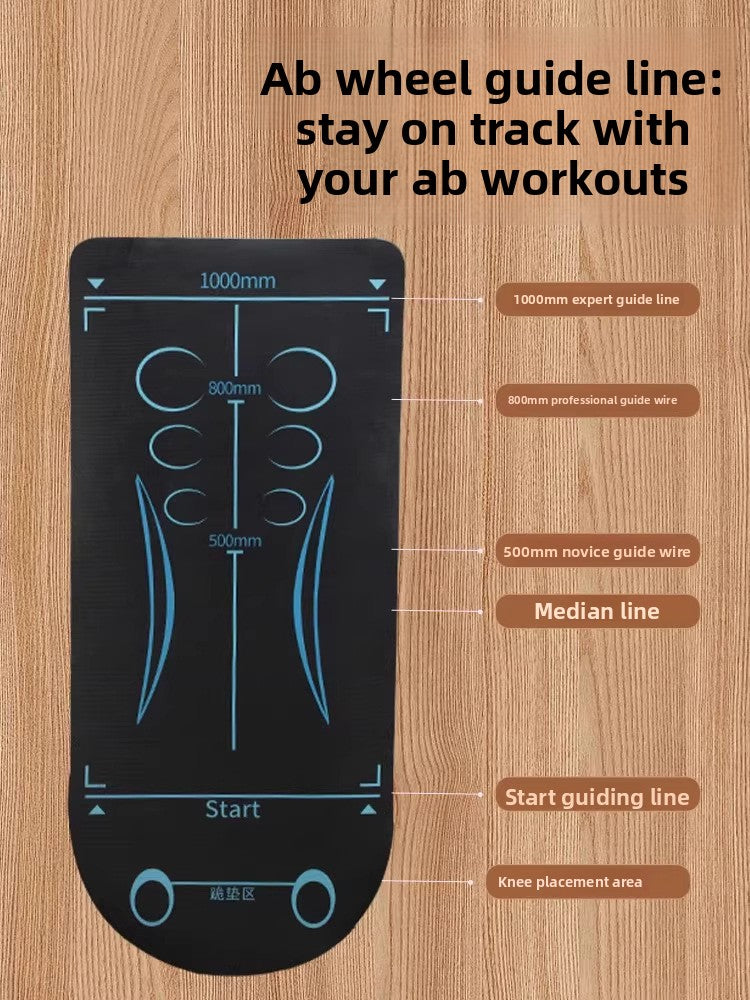 Abdominal Wheel Exercise Mat with Knee Pad