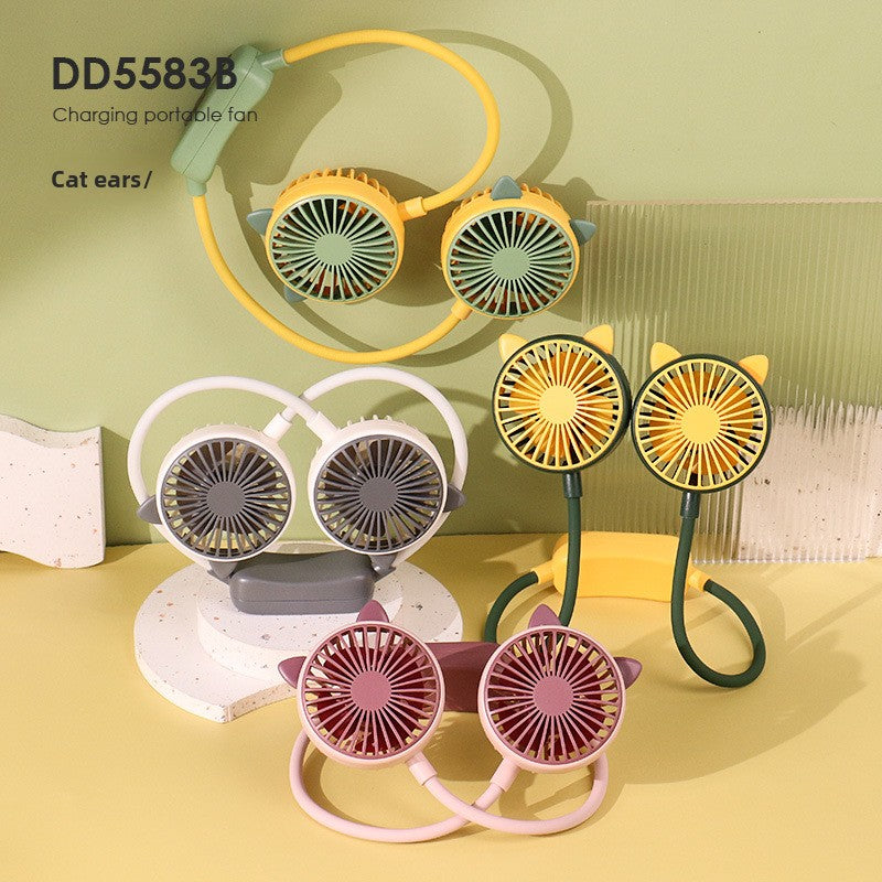 Foldable USB Rechargeable Neck Fan