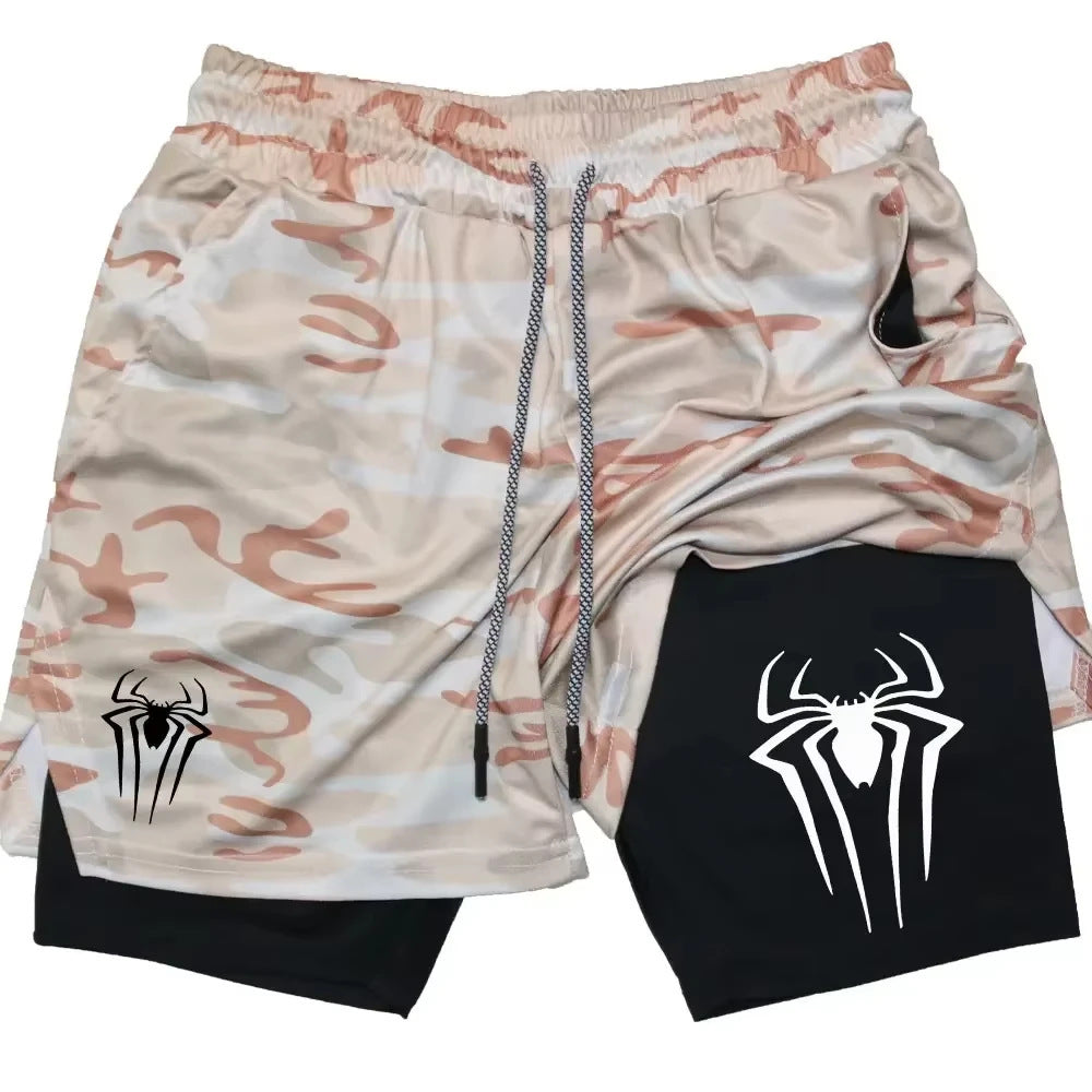 Fashion Print Double Layer Adult Beach Pants