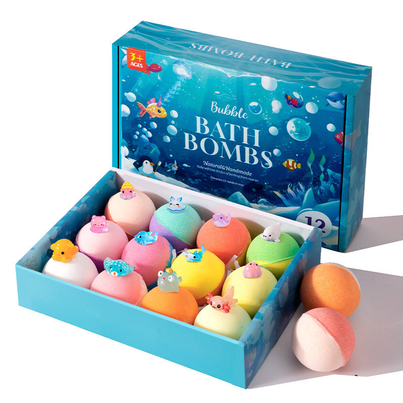 Children Bath Bombs with Toys Set