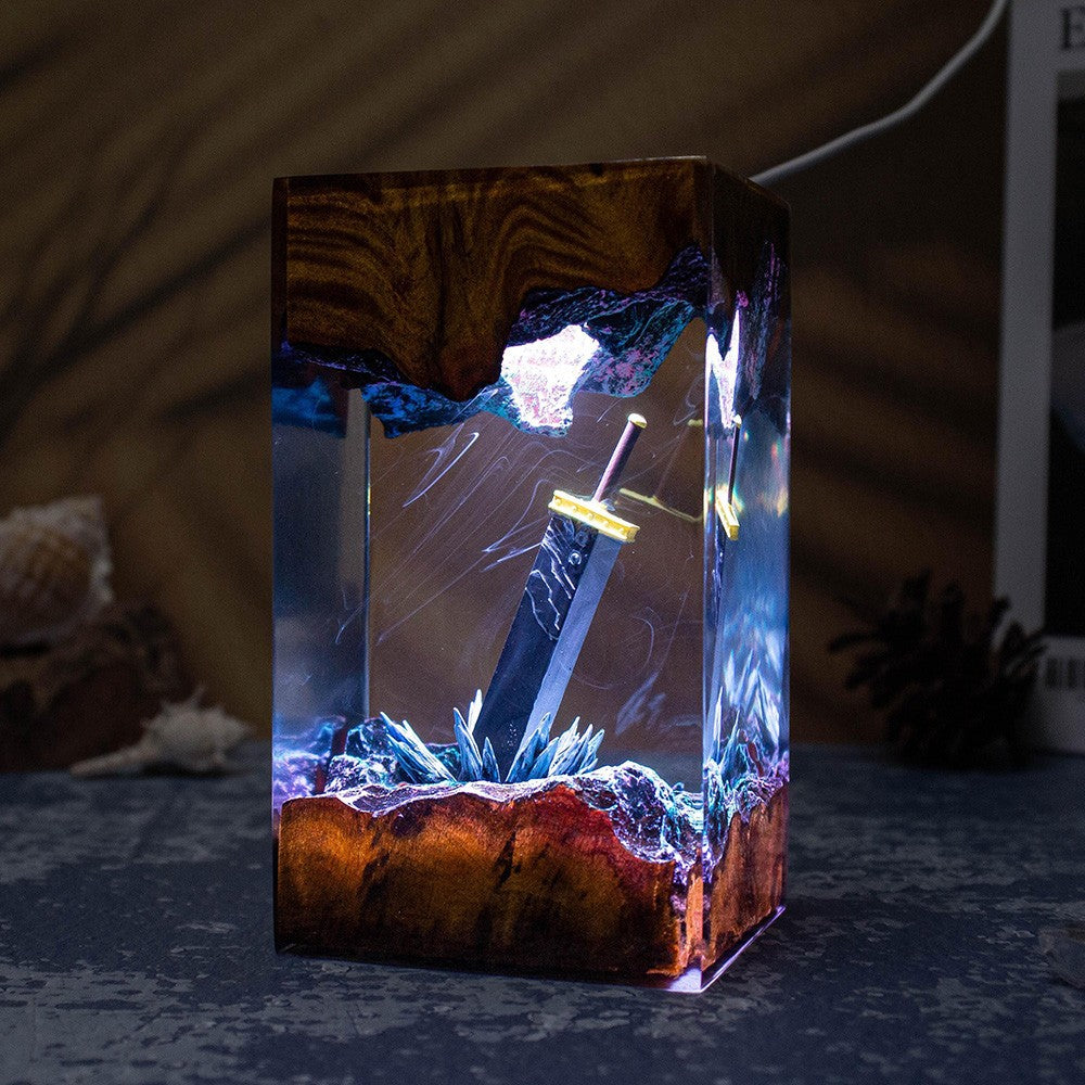 Sword Theme Resin Lamp