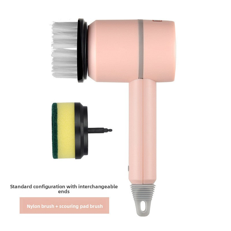 Electric Household Cleaning Brush with Replaceable Heads