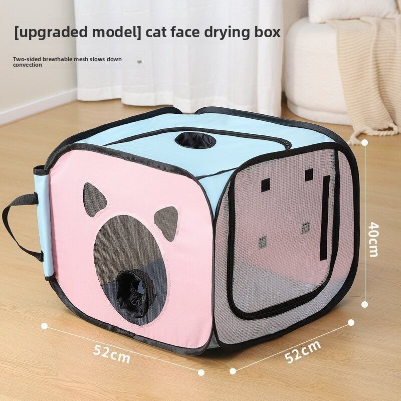 Portable Pet Drying Box with Hair Dryer