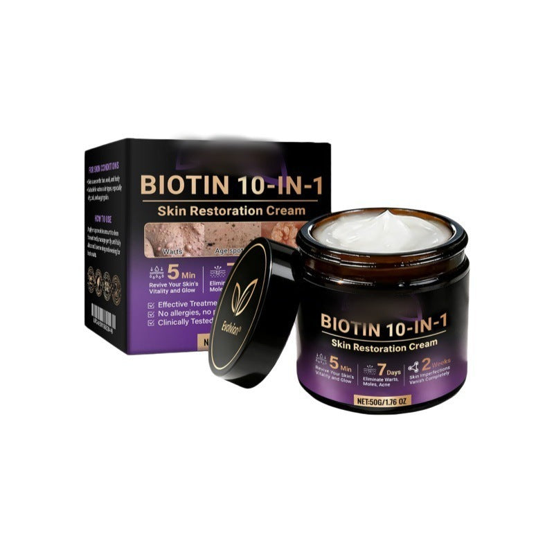 Biotin 10-in-1 Skin Restoration Cream | Advanced Rejuvenating & Repair Formula (50g)