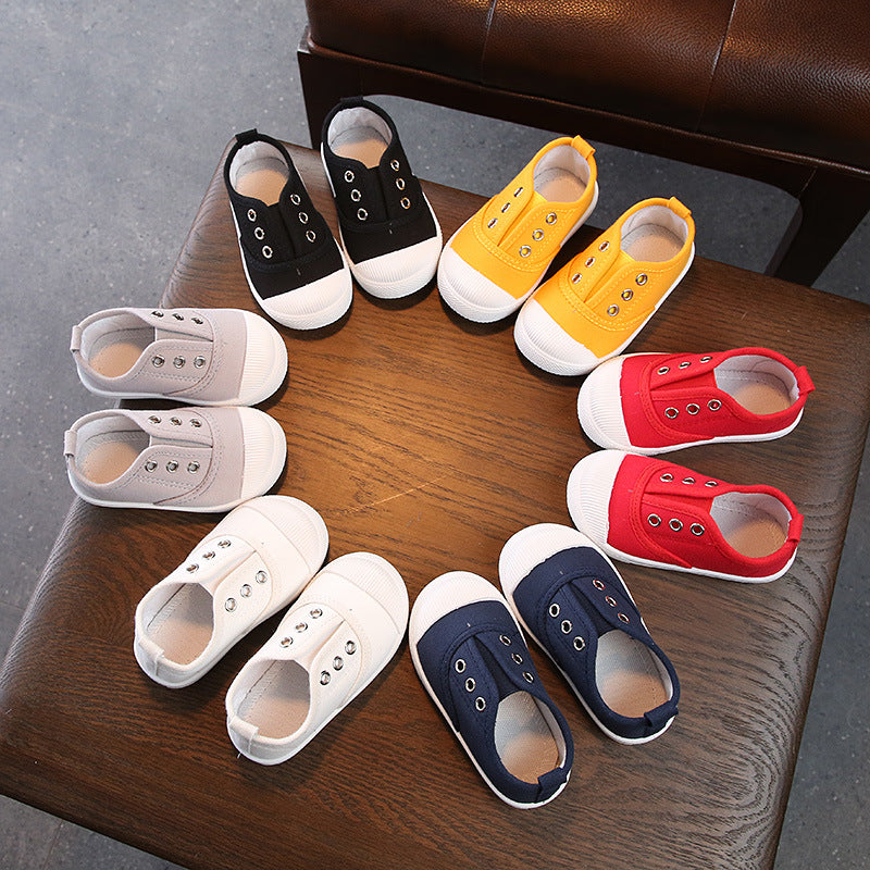 Kids Soft-Soled Canvas Indoor Shoes