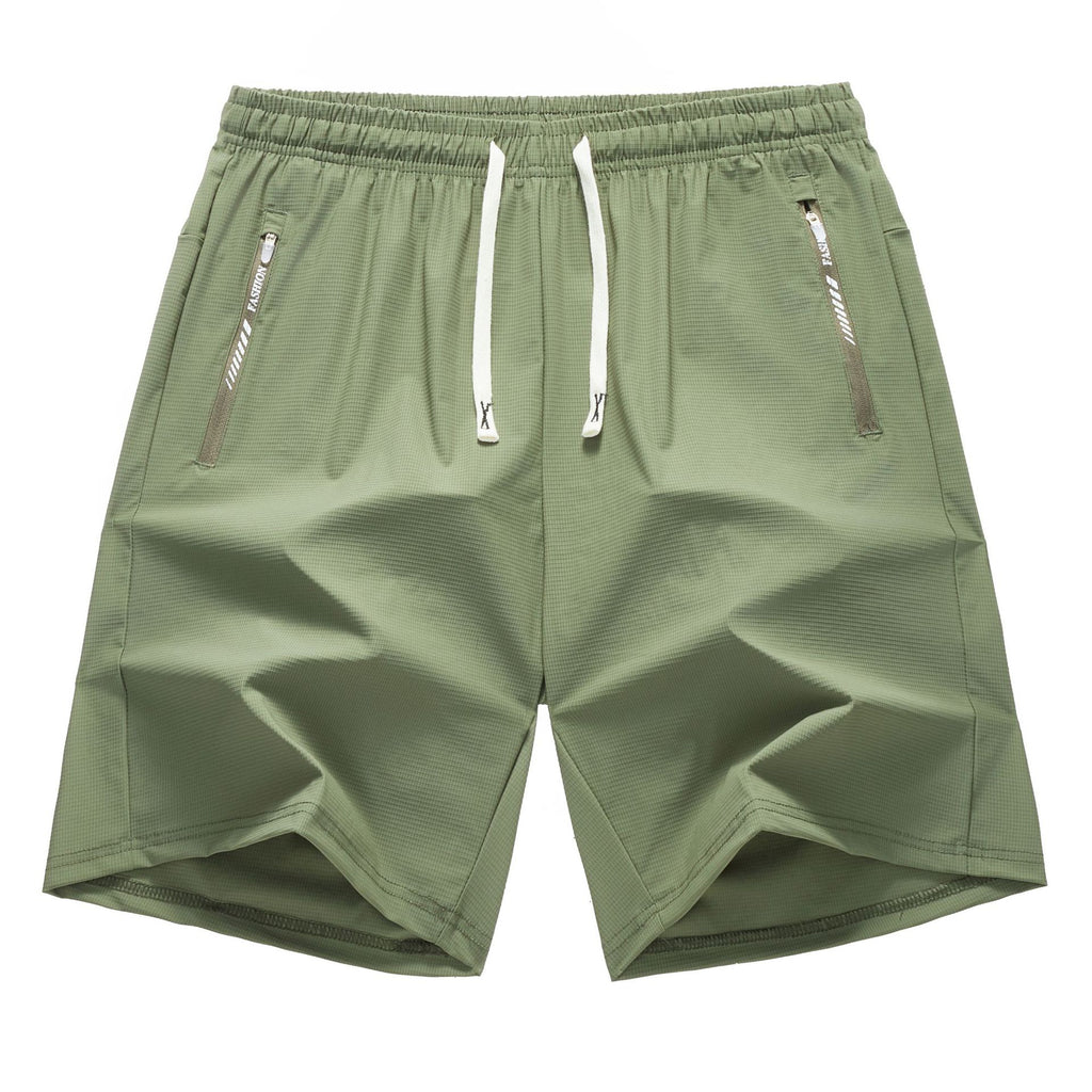 Mens Quick Dry Elastic Waist Sport Shorts