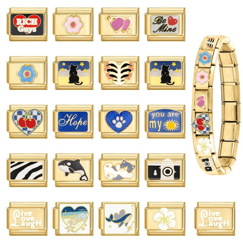 Gold-based bracelets, necklaces, jewelry accessories