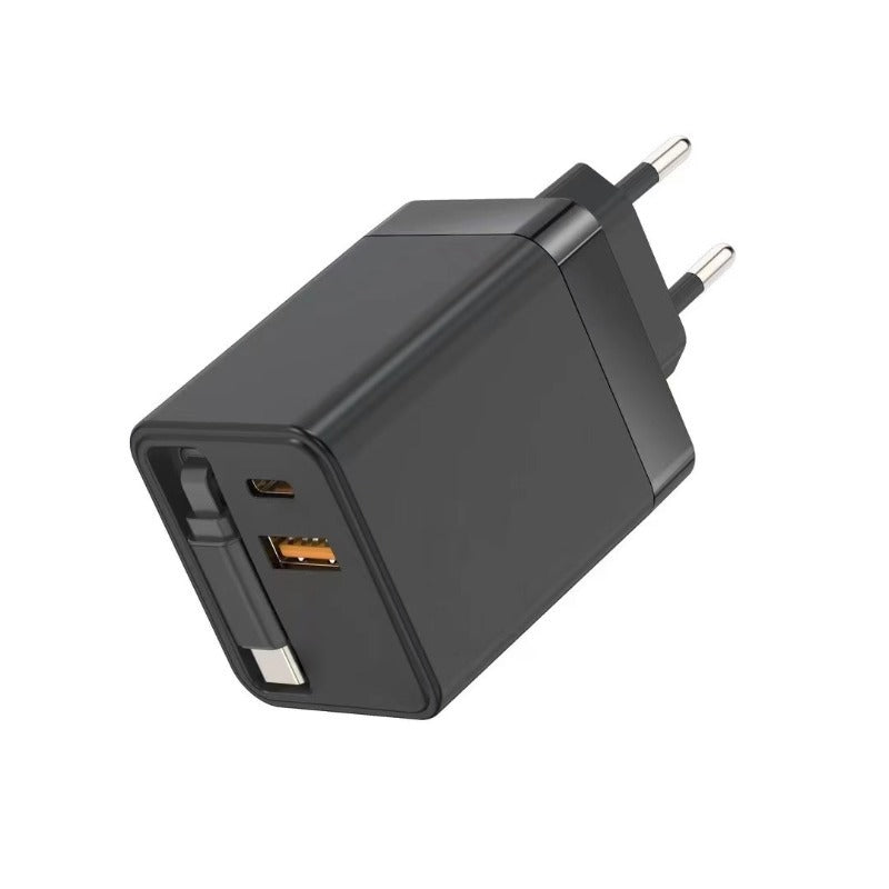 65W GaN Fast Charger with Dual USB Ports