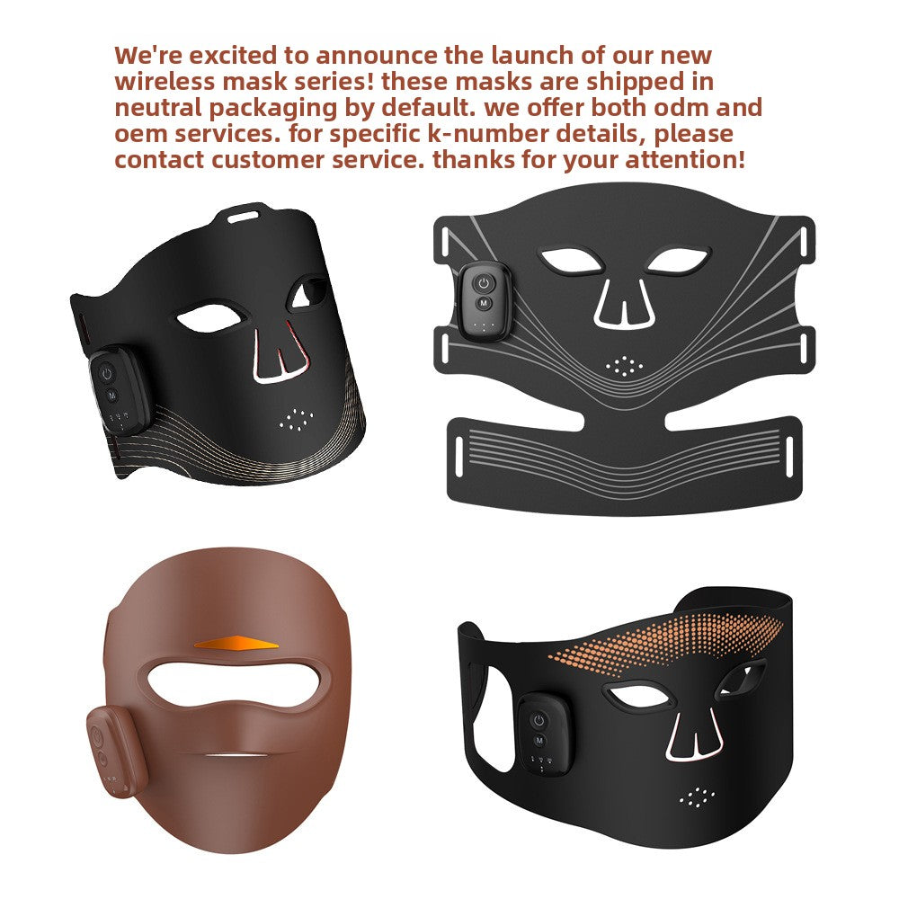 Wireless LED Photon Therapy Facial Mask Instrument