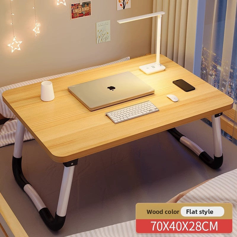 Foldable Bed Table with Storage Options