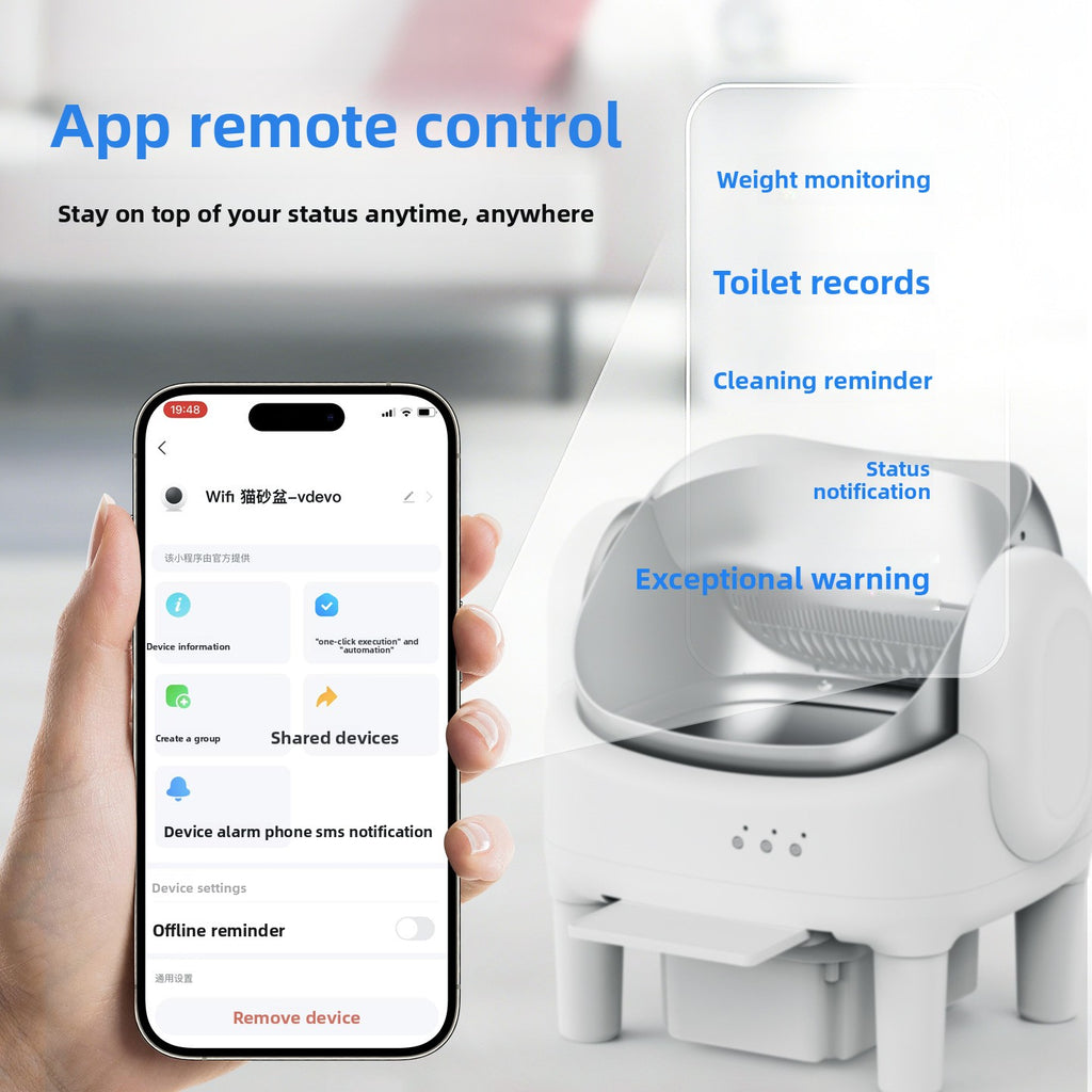 Intelligent Automatic Self-Cleaning Cat Litter Box