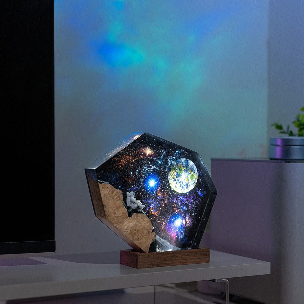 Epoxy Resin Wood Night Lamp