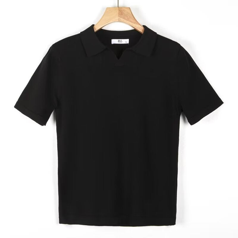 Men's Short Sleeve Lapel T-Shirt