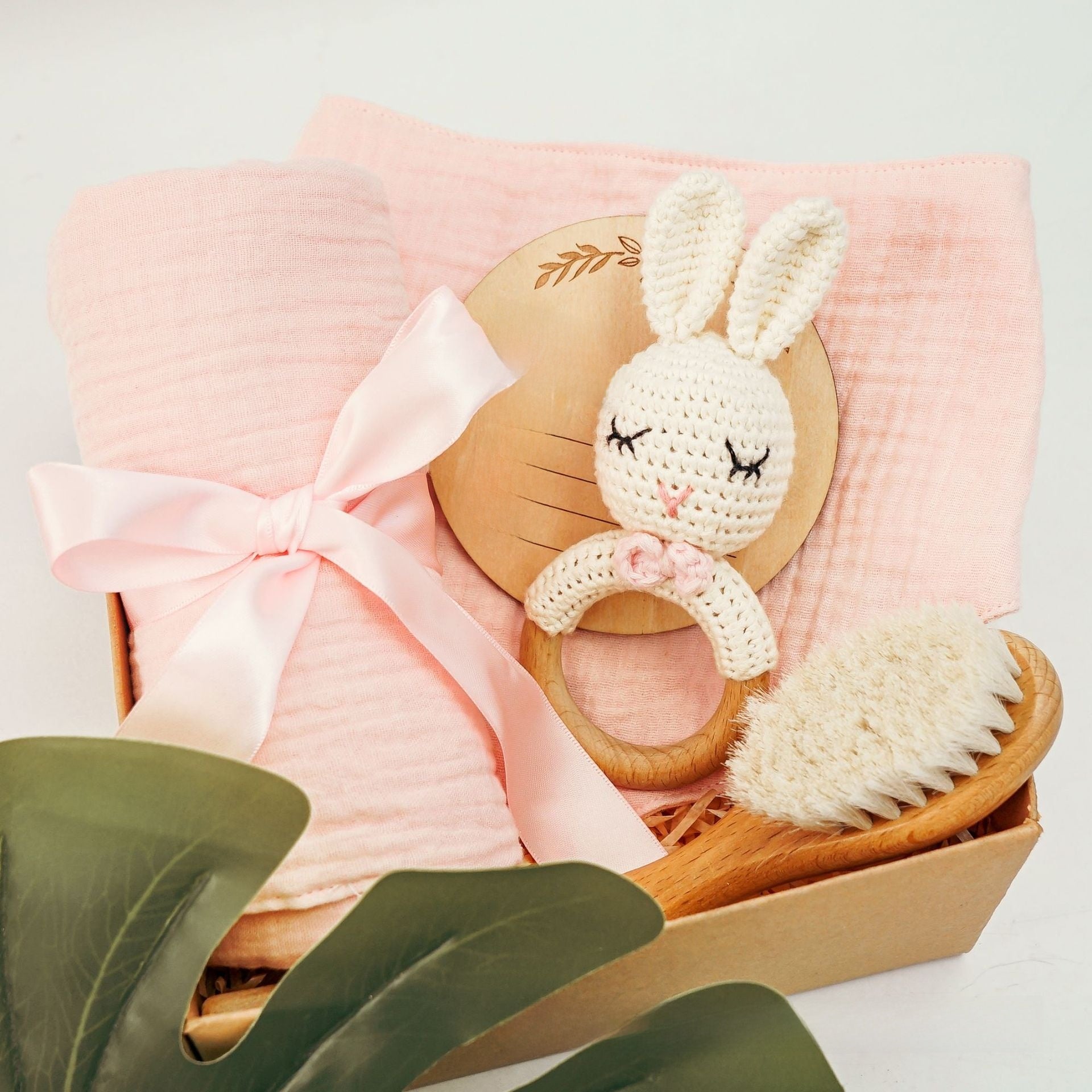 Pure Cotton Crochet Baby Rattle Toys Gift Set