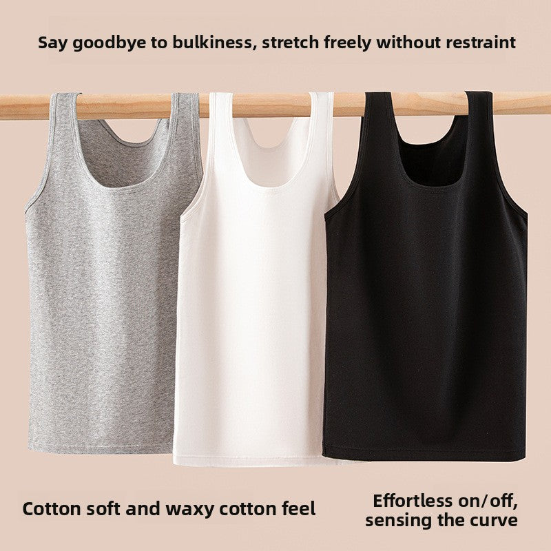 Adjustable Strap Cotton Vest for Women