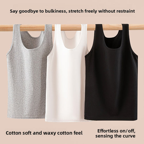 Adjustable Strap Cotton Vest for Women