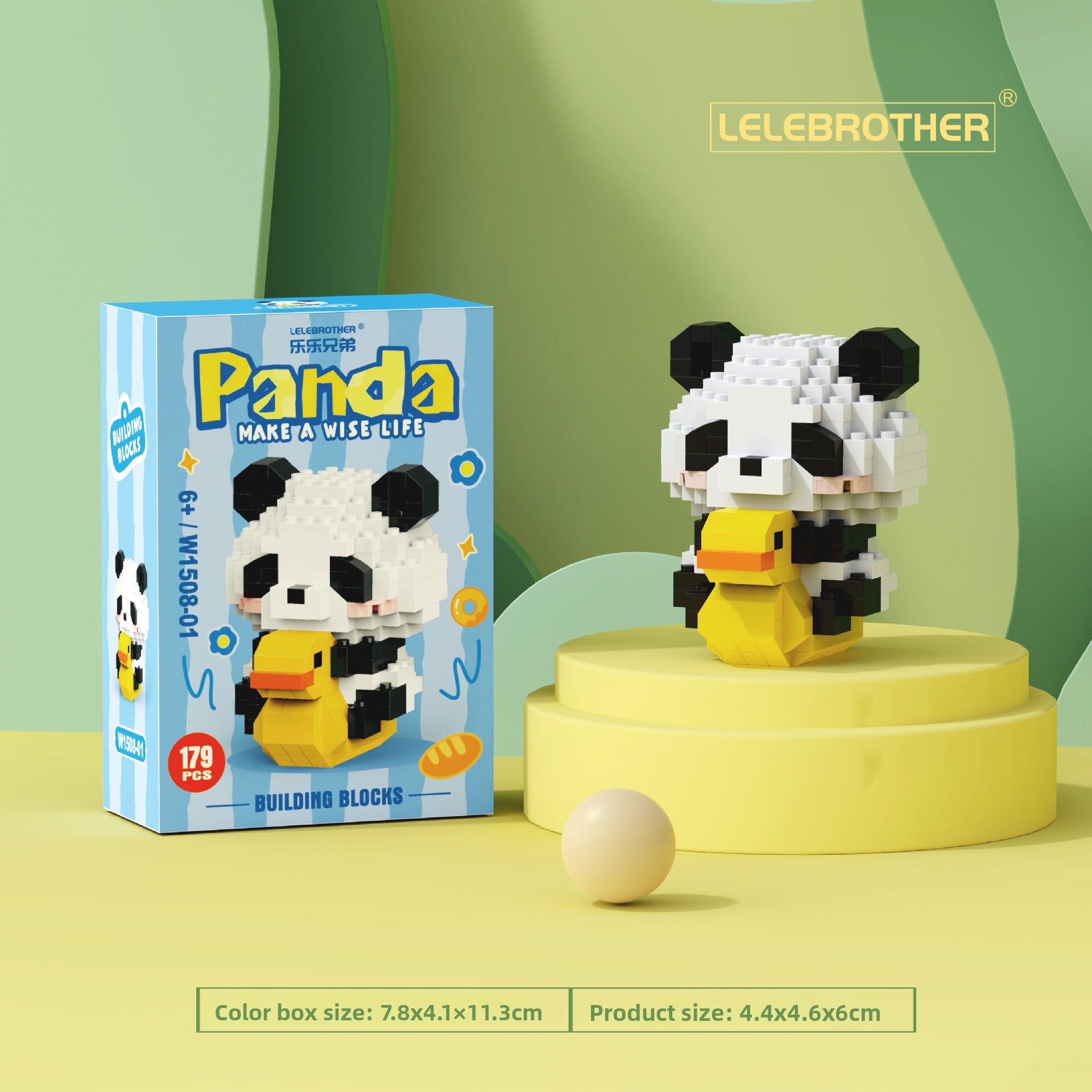 Creative Panda Building Blocks Educational Desktop Toy