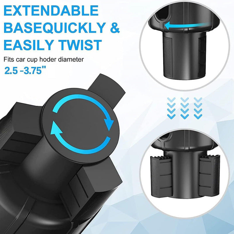Expandable Car Cup Holder with Phone Stand