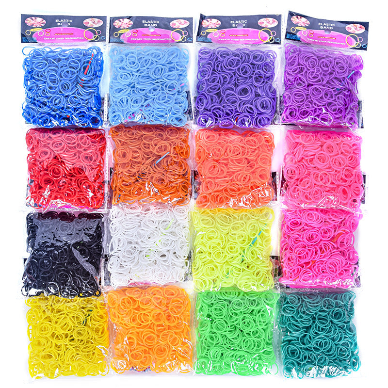 600 Rubber Band Bag Supplementary Pack Children's diy Bracelet Set Educational Toys Hand-woven Small Rubber Band