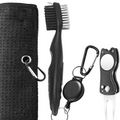 Golf Club Cleaning Set with Brush and Towel