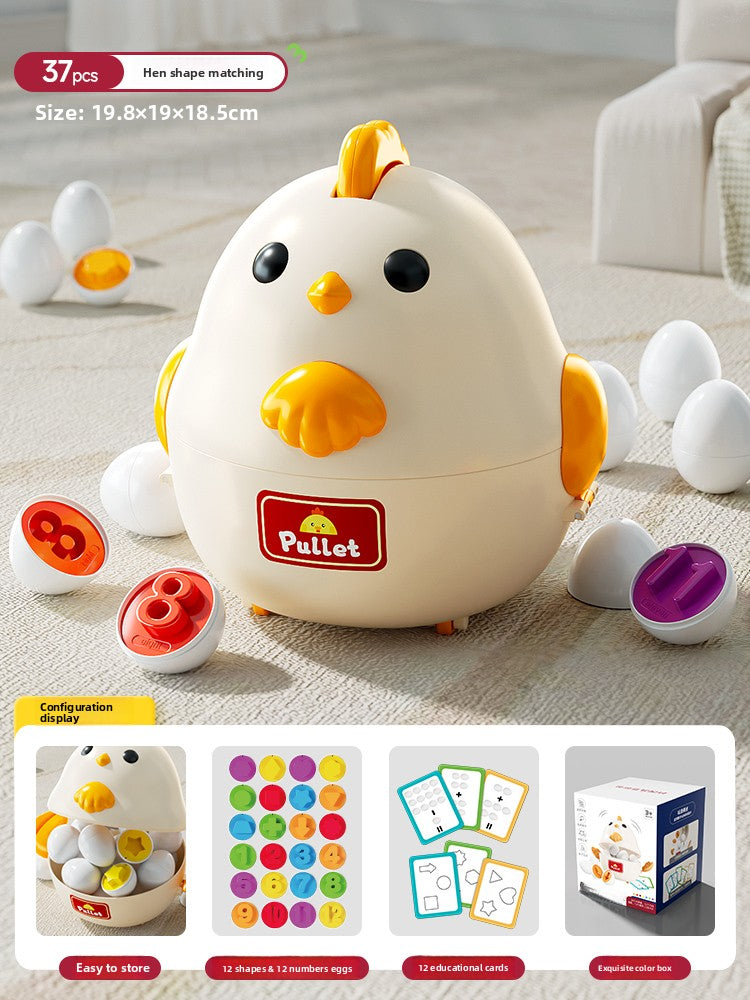 Childrens Shape Matching Educational Eggs