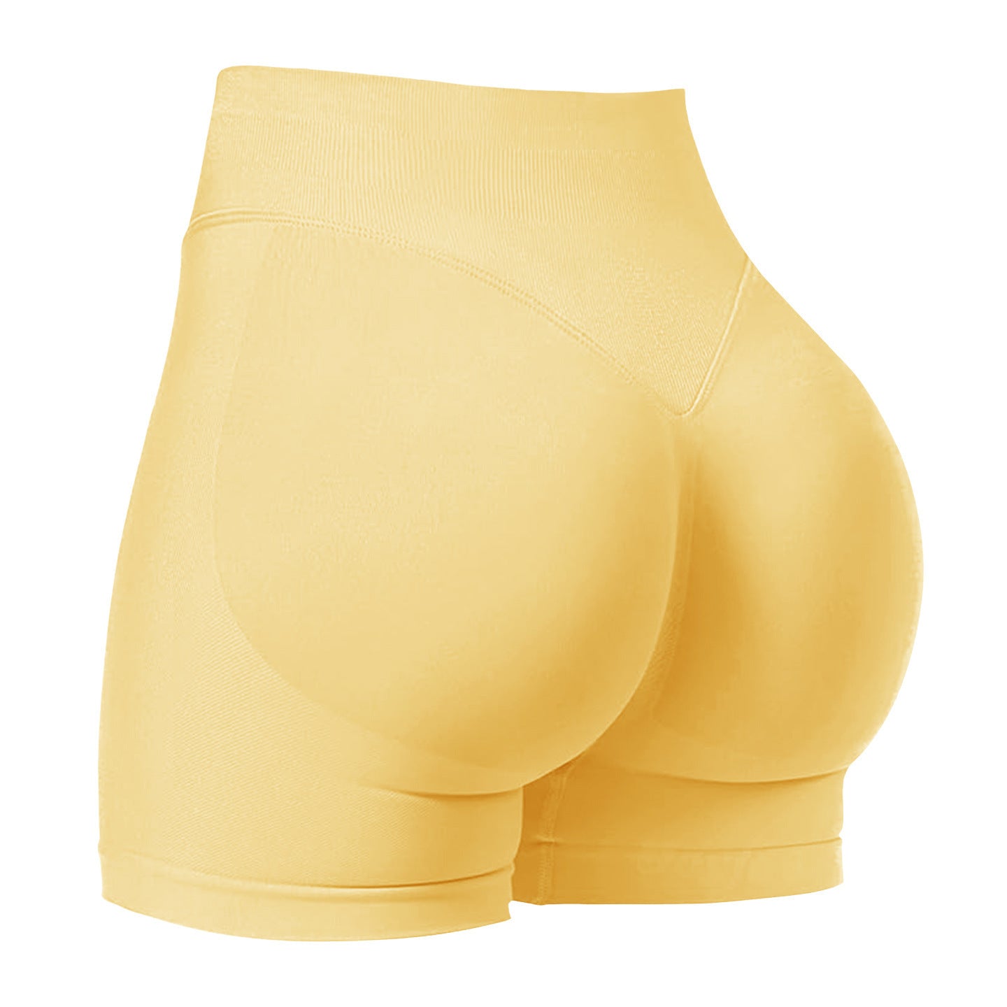 Womens High-Waisted Seamless Yoga Shorts
