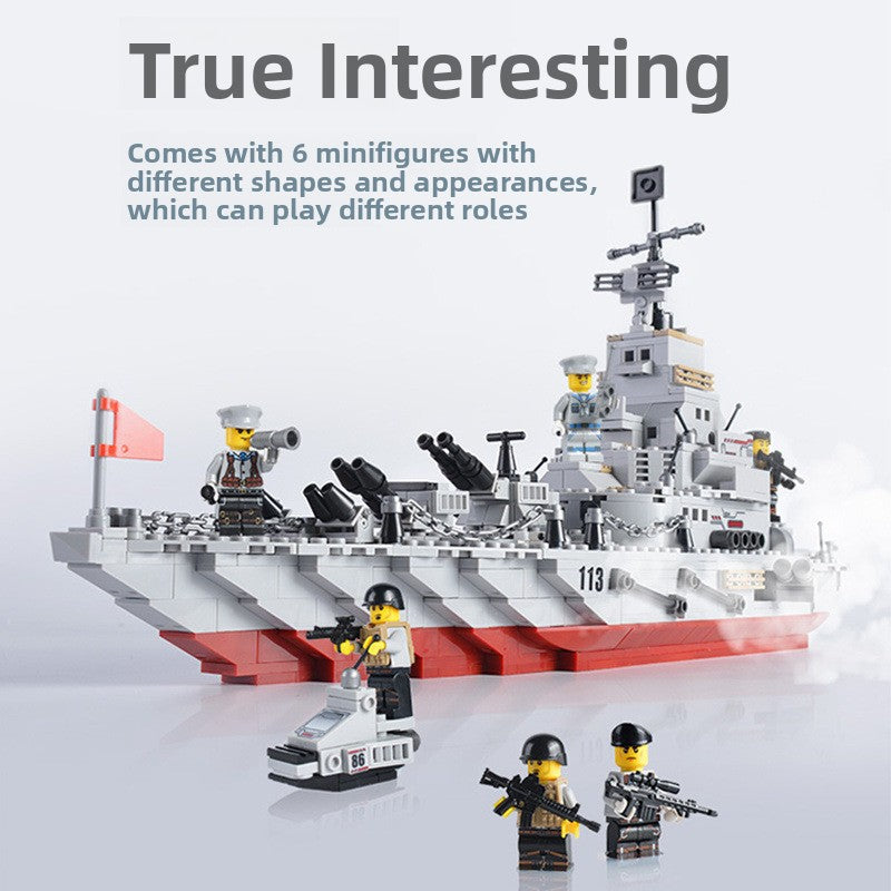 Military Aircraft Carrier Building Blocks Set