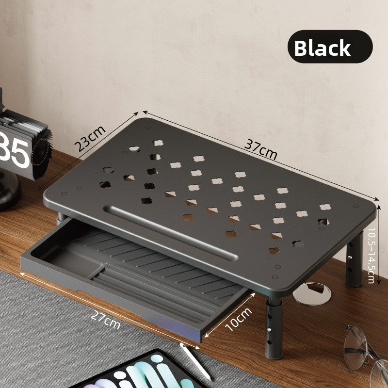 Desktop computer stand monitor support shelf