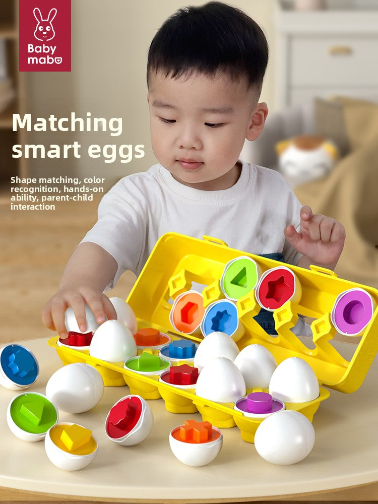 Childrens Shape Matching Educational Eggs