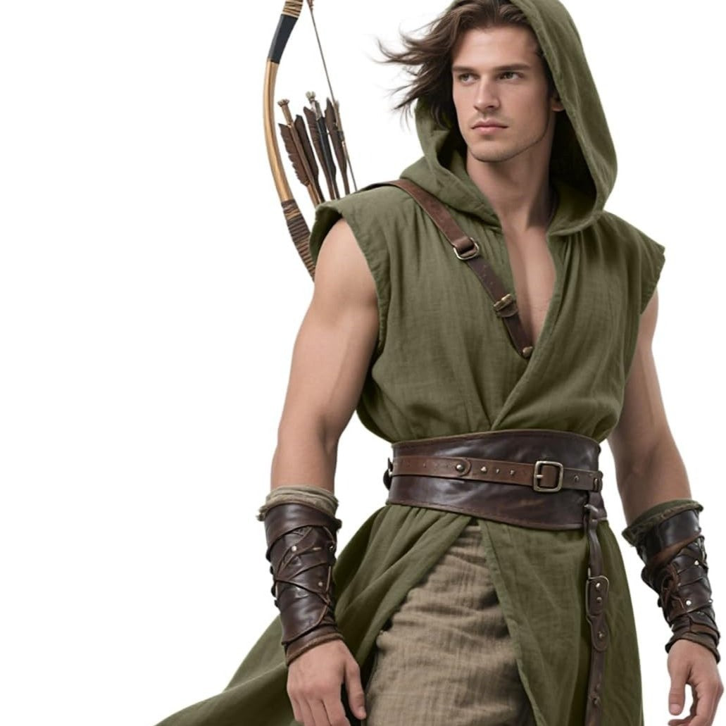 Medieval Sleeveless Tunic Renaissance Cape