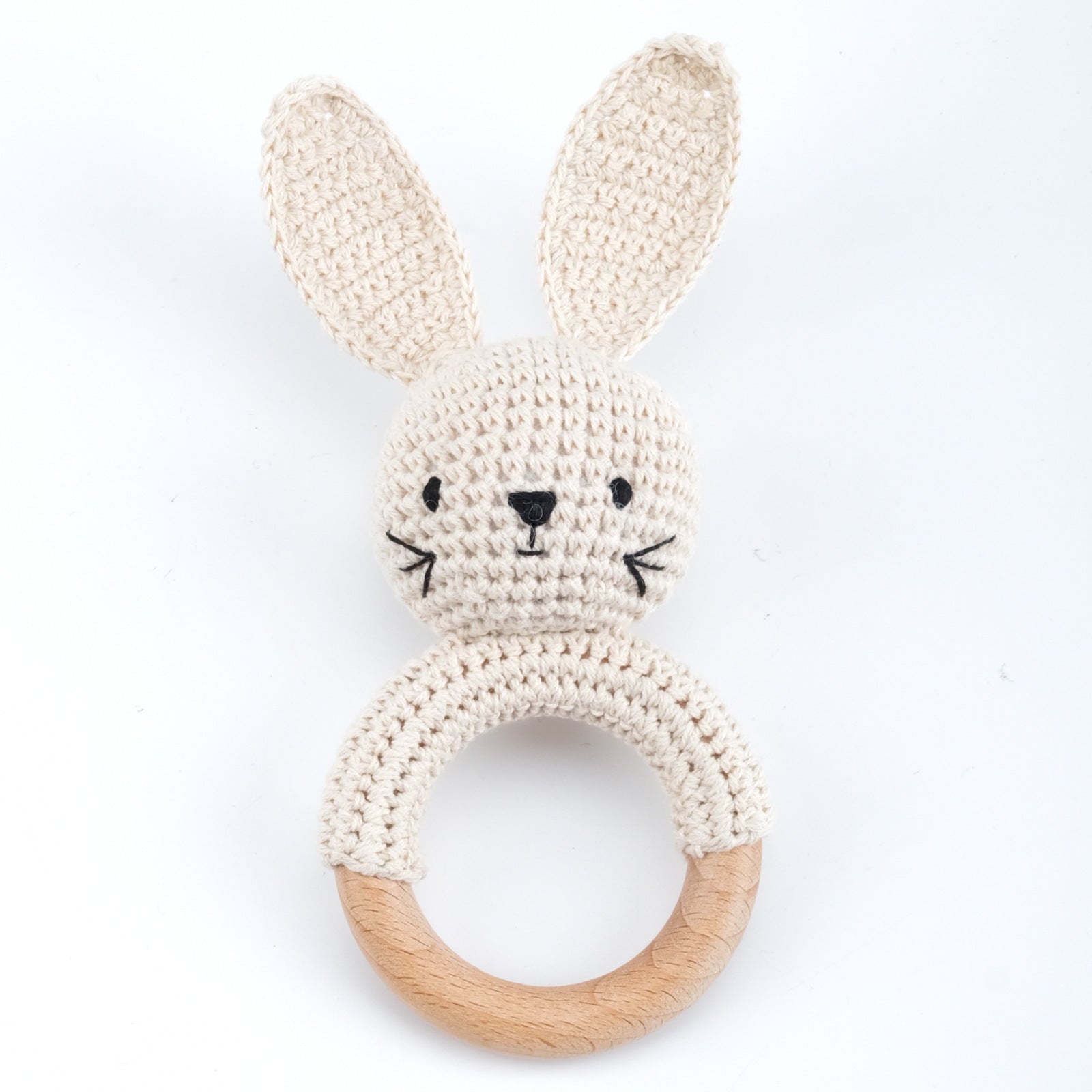 Handmade Crochet Animal Baby Rattle Teether