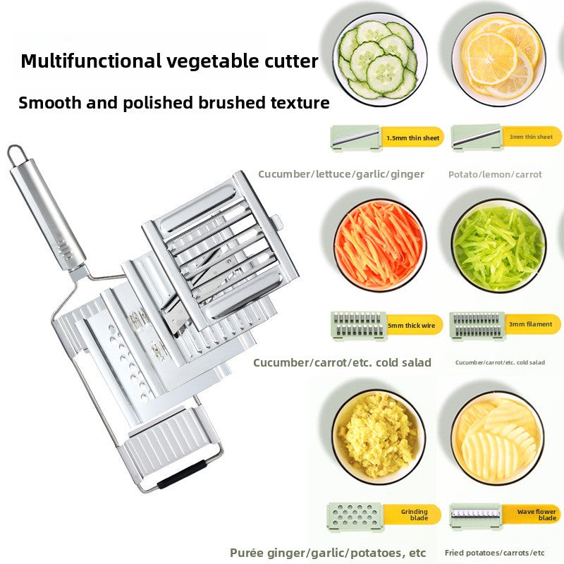 Multifunctional Manual Vegetable Slicer Stainless Steel Kitchen Tool