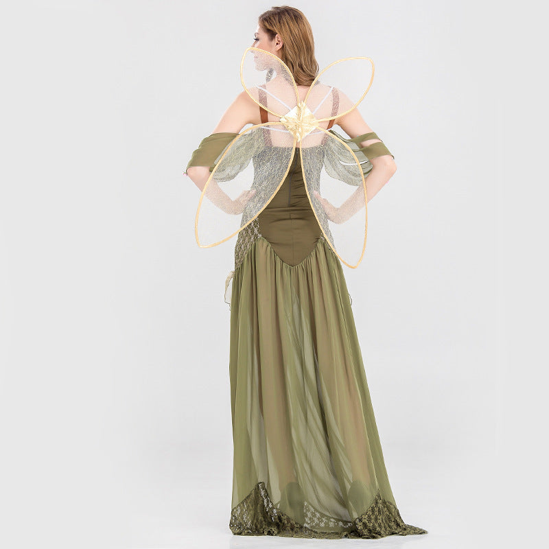 Fantasy Fairy Princess Long Dress Costume