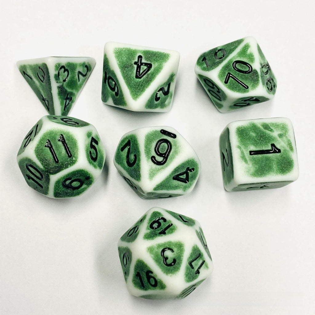 Retro Colorful Polyhedral Dice Set