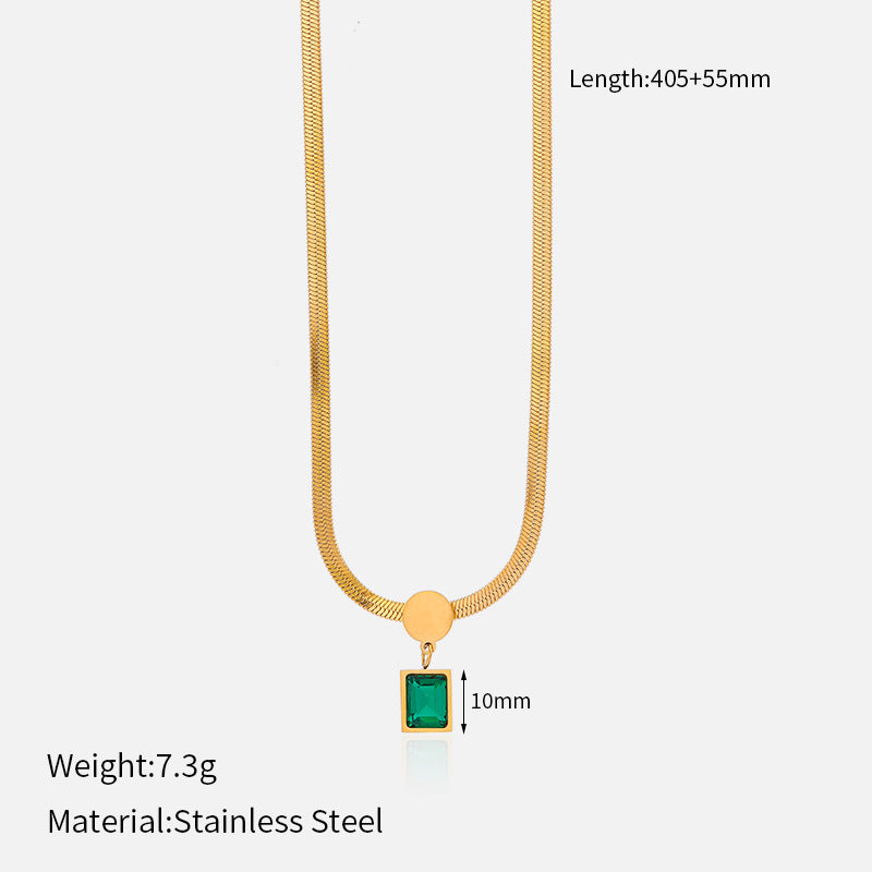 Stainless steel pendant necklace for women