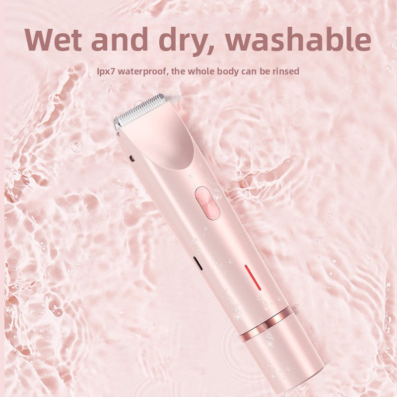 Electric Shaver, Private Part Shaver, Men's and Women's Shaver, Whole Body Washable Wet and Dry Hair Removal Device