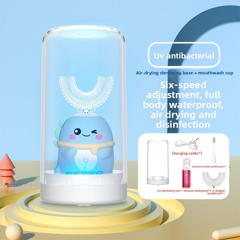 Children U-Shaped Electric Toothbrush with Silicone Bristles