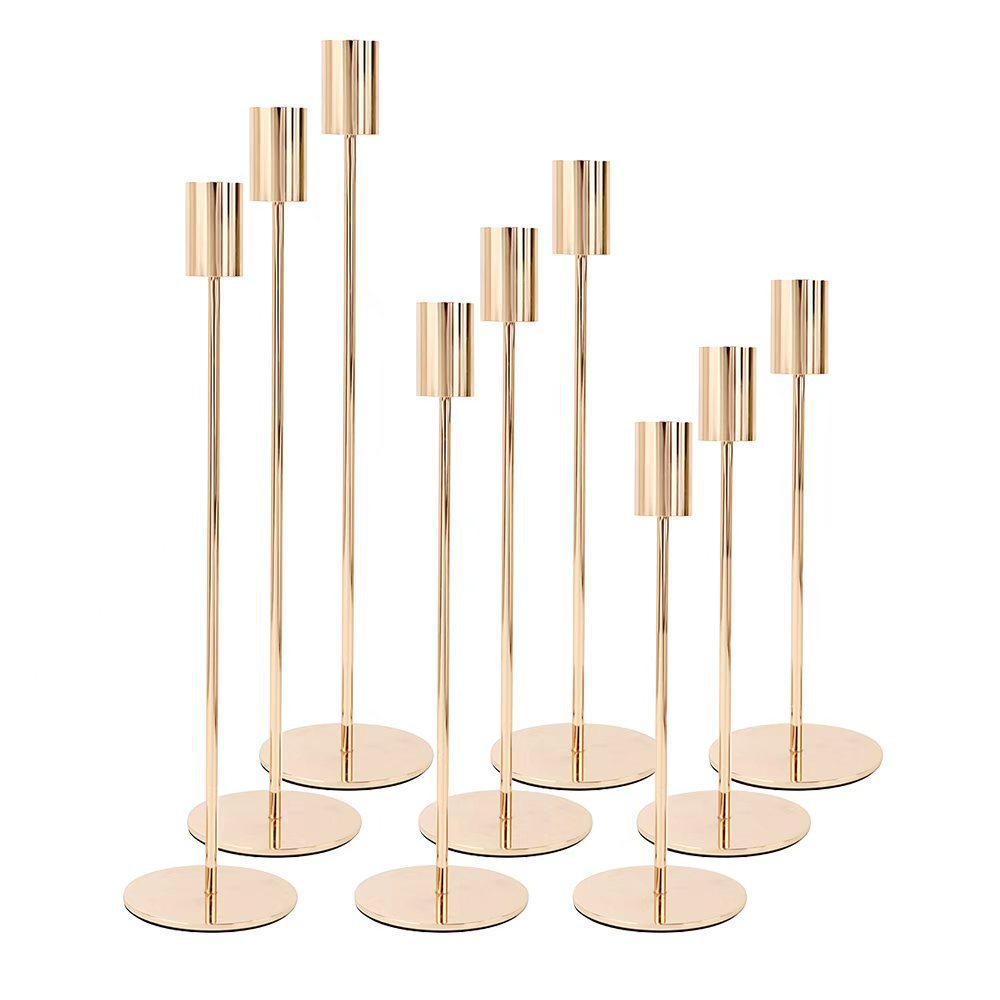 European Minimalist Metal Candle Holders