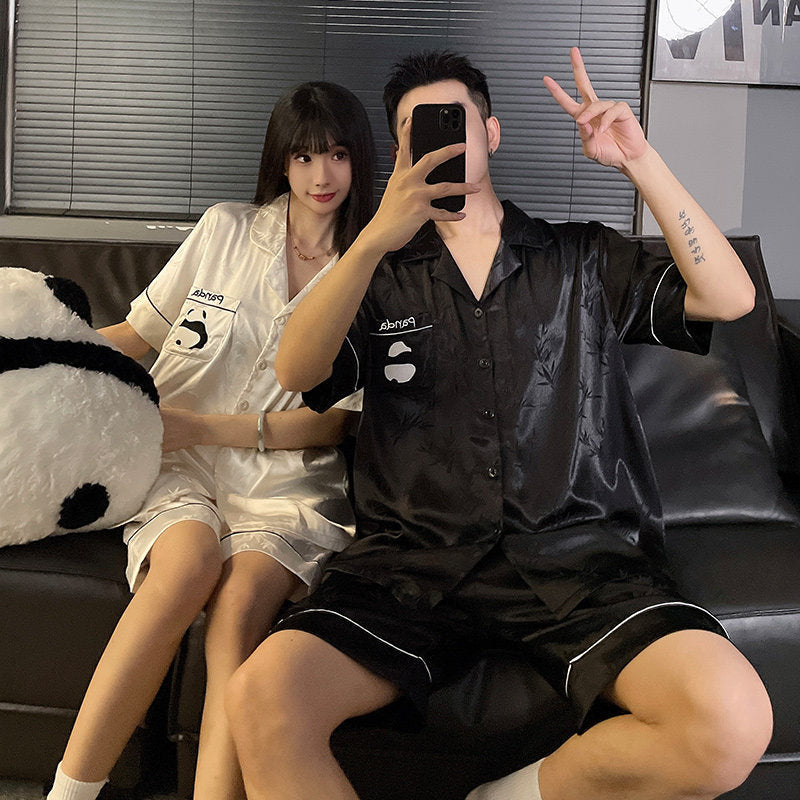 Silk Loungewear Set Long Sleeve Pajamas