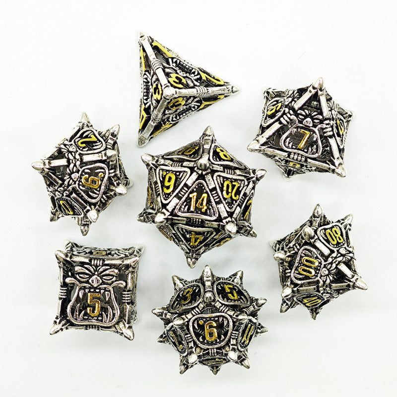 Hollow Metal 20-Sided Dice for Tabletop Games