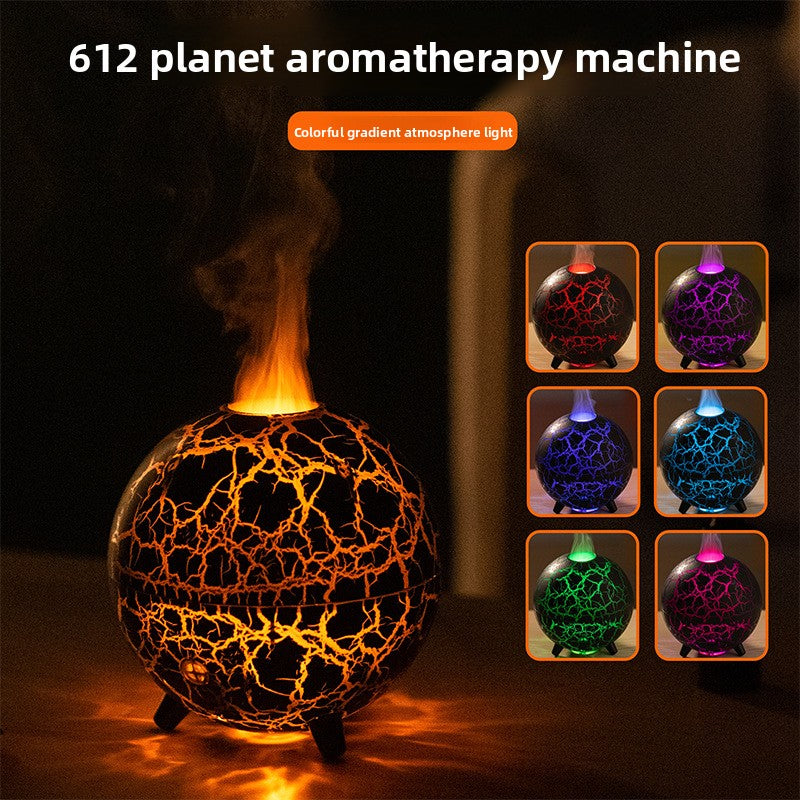 Ultrasonic Aromatherapy Humidifier with Flame Effect
