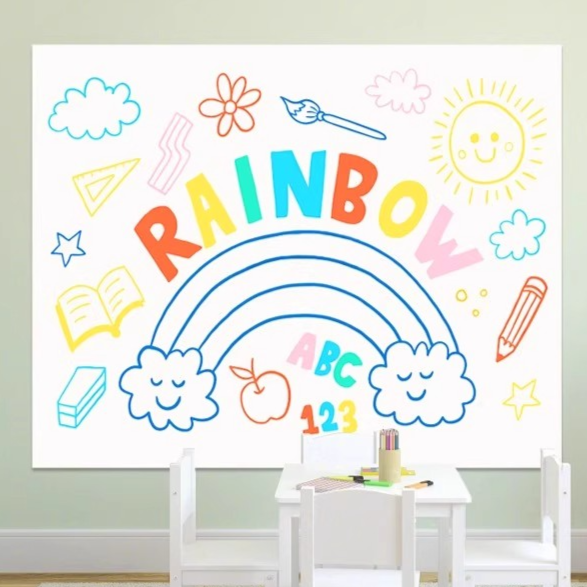 Removable Erasable Static Whiteboard Wall Sticker