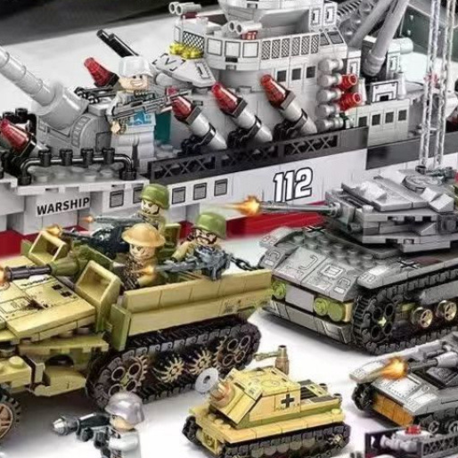 Military Aircraft Carrier Building Blocks Set